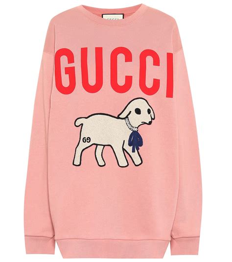 shiny sweater gucci|Gucci lamb print sweater.